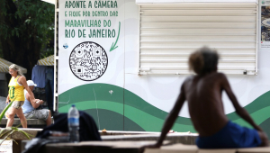 População em situação de rua no Largo do Machado, zona sul da cidade.