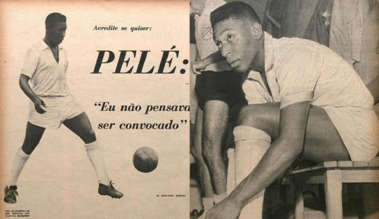 Pele revista Manchete Esportiva 1958