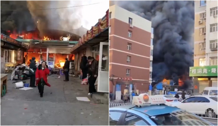 INCÊNDIO-MERCADO CHINÊS