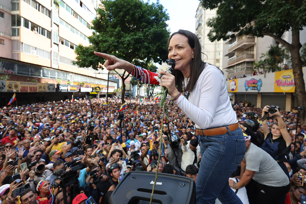 María Corina Machado anuncia el inicio de una "nueva fase" para "la libertad de Venezuela"