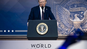 Davos (Switzerland Schweiz Suisse), 23/01/2025.- US President Donald J. Trump