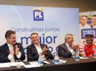 Coronel Zucco, Jair Bolsonaro, Braga Netto e Cleitinho em evento do PL