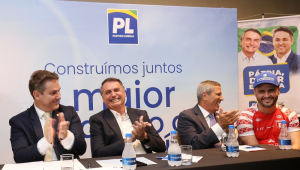 Coronel Zucco, Jair Bolsonaro, Braga Netto e Cleitinho em evento do PL