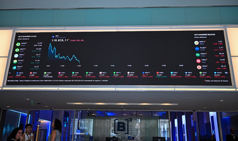 Fachada da Bolsa de Valores de São Paulo B3