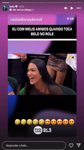 Belo reagisce dopo che Gracyanne ha cantato la sua canzone su BBB 25