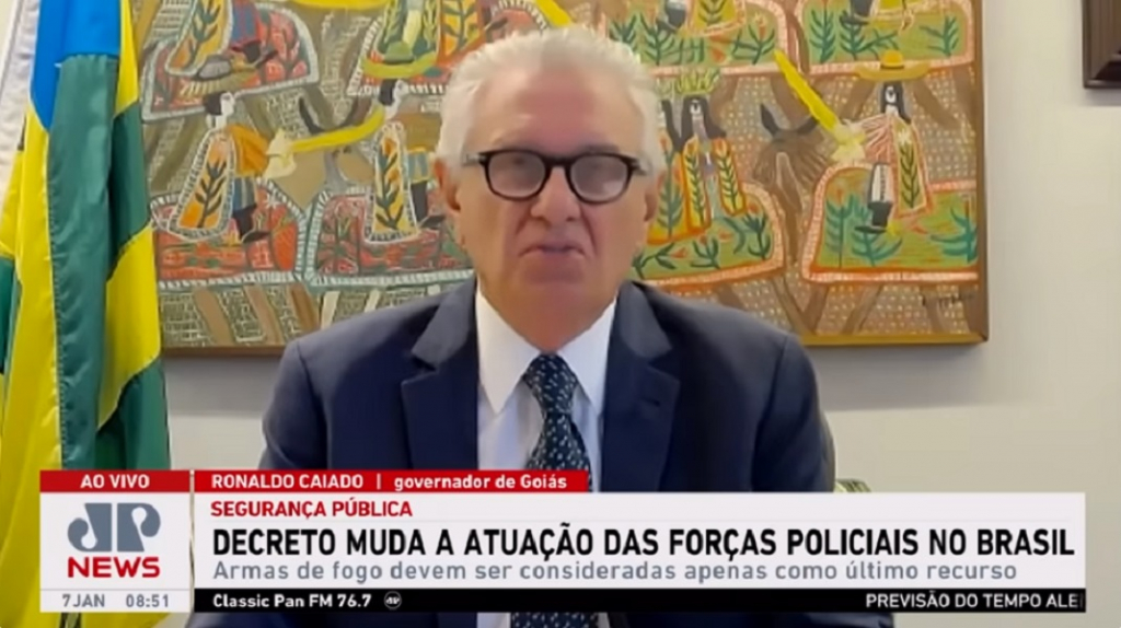 O que muda com o decreto da atuação das forças policiais no Brasil? Ronaldo Caiado comenta