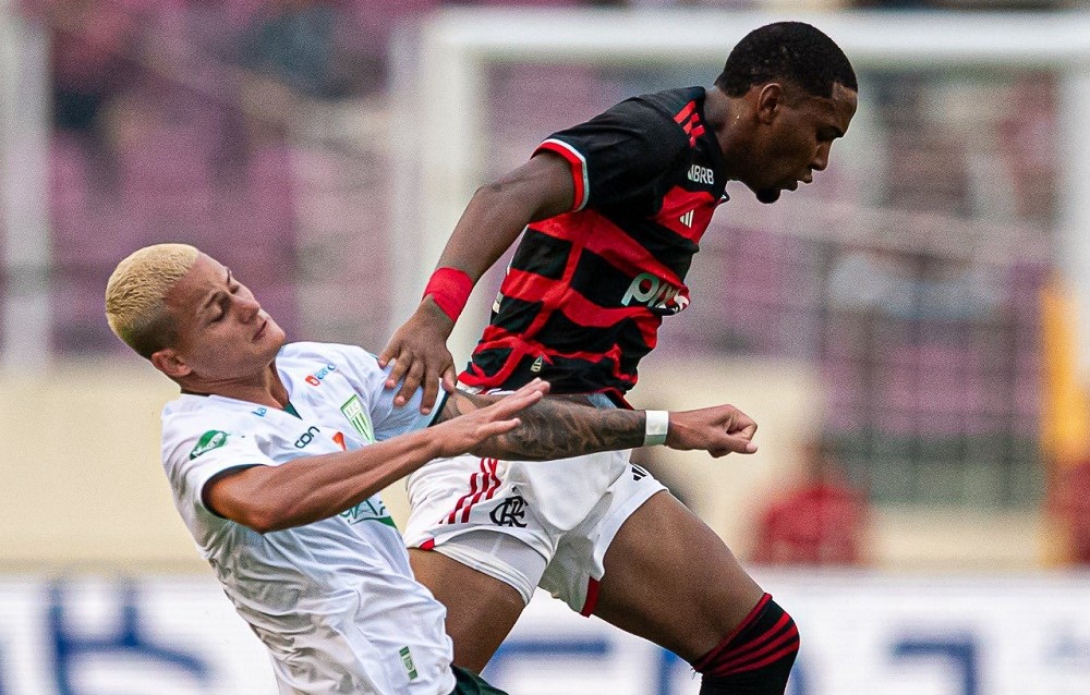 Lance do jogo entre Flamengo e Boavista, pelo Campeonato Carioca, em Aracaju