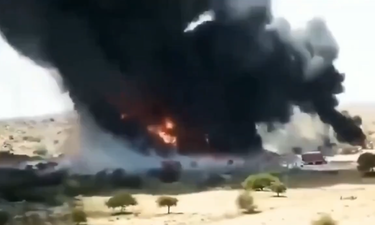 Vídeo captou o momento da explosão em tanque de gás no Iêmen