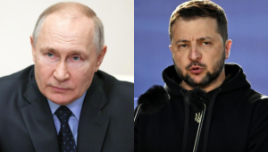 Vladimir Putin e Volodimir Zelensky