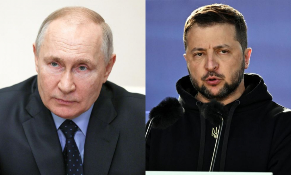 Vladimir Putin e Volodimir Zelensky