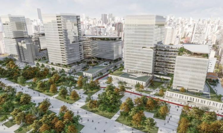 Projeto para a construção do novo centro administrativo do estado na região central de São Paulo