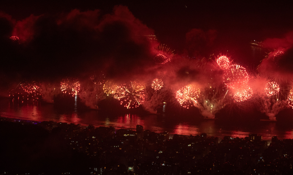 Queima de fogos Copacabana