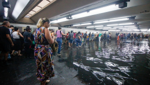 LINHA 1 AZUL-METRÔ-TEMPORAL-ALAGAMENTO-CHUVA