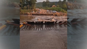 Ponte Provisória em Feliz