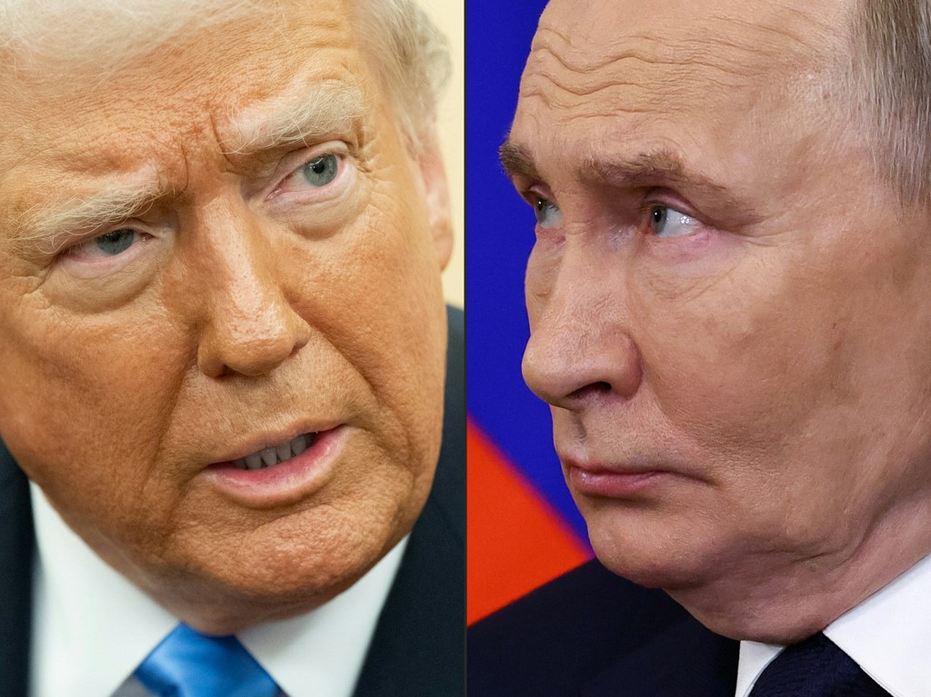 Montagem Trump e Putin