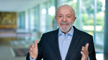 Lula durante pronunciamento à nação