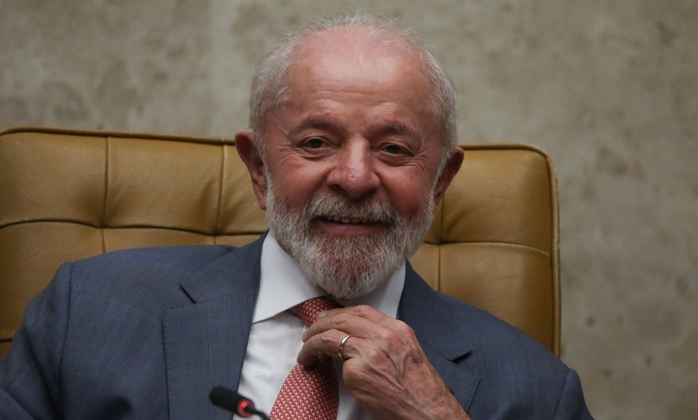 O presidente Luiz Inácio Lula da Silva no STF