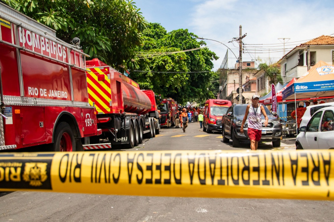 RIO DE JANEIRO-INCÊNDIO-FÁBRICA DE ROUPA