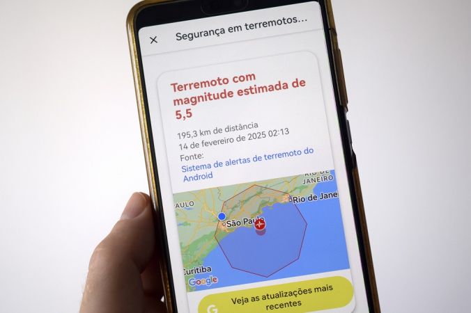 SP E RJ RECEBEM ALERTA DE TERREMOTO