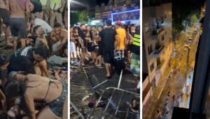 Vídeos que circulam em redes sociais mostram cenas de correria, desespero e socorro às vítimas após tiroteio no Carnaval de Rio Pomba (MG)