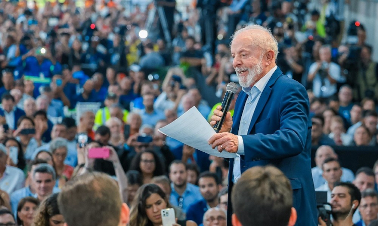 LUla no Cerimônia de Lançamento do Edital de Concessão do Túnel Submerso Santos-Guarujá