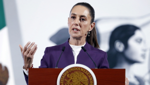 A presidente do México, Claudia Sheinbaum