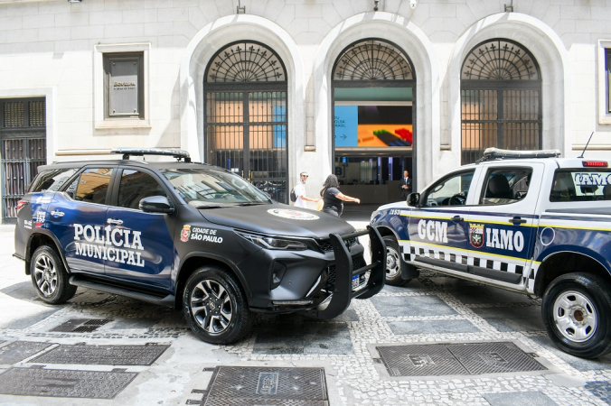 Viatura da nova Polícia Municipal de São Paulo, anteriormente conhecida como Guarda Civil Metropolitana