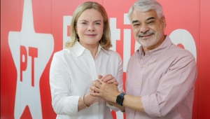 Gleisi Hoffmann e Humberto Costa