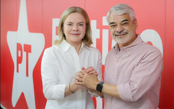 Gleisi Hoffmann e Humberto Costa