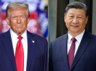 Donald Trump e Xi Jinping montagem