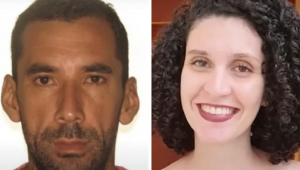 Esteliano José Madureira (esq.), suspeito de matar Bruna Oliveira (dir.), foi encontrado morto
