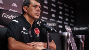 Coletiva de imprensa do técnico Fabio Carille após a partida Vasco x Portuguesa