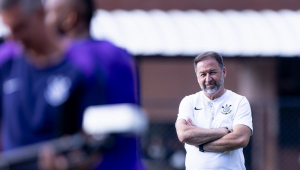 Augusto Melo em treino do Corinthians