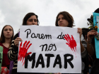 Protesto contra violência