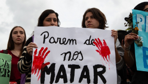 Protesto contra violência