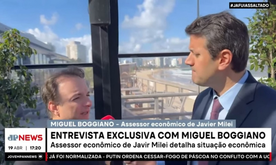 Assessor econômico de Milei detalha situação financeira do país e relação com Trump