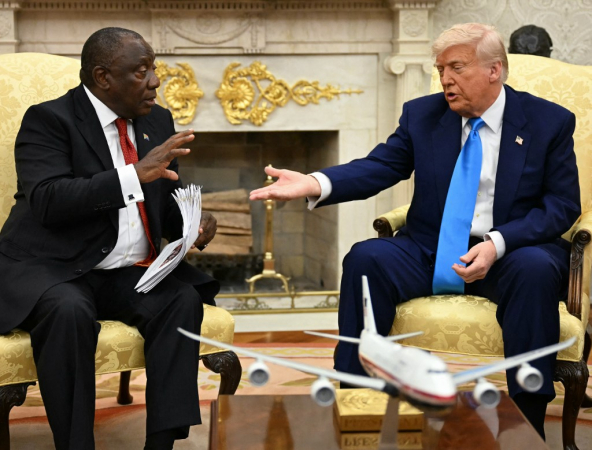 Donald Trump e Cyril Ramaphosa