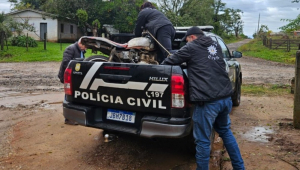 Polícia apreendeu motocicleta usada por suspeito de matar vereadora em Formigueiro (RS)