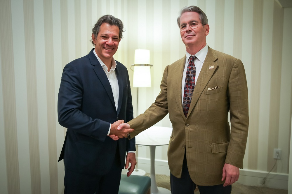 Bilateral de Fernando Haddad com Scott Bessent, Secretário do Tesouro dos Estados Unidos