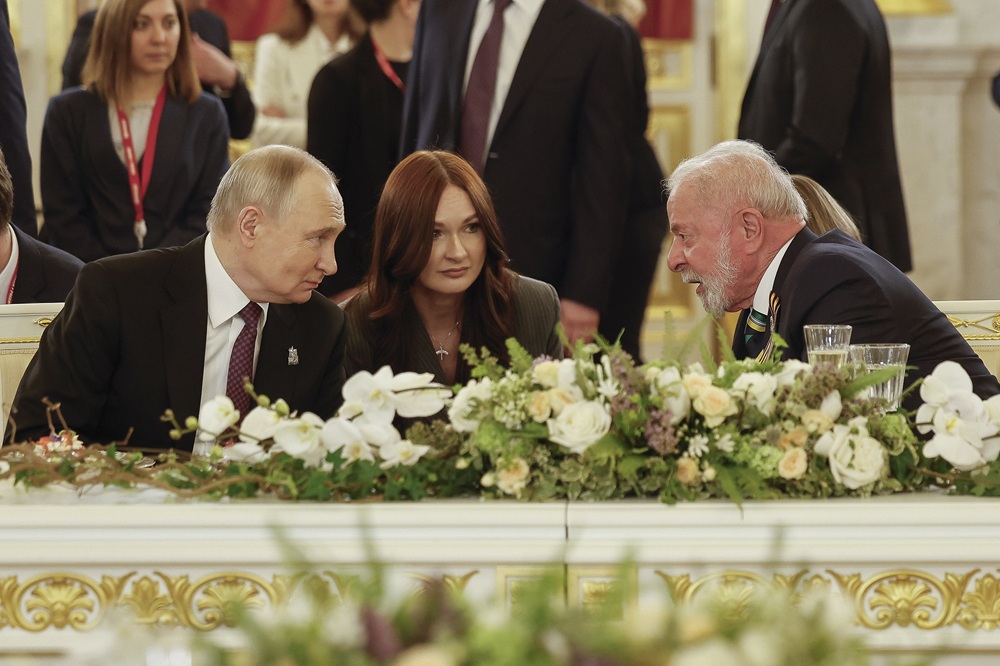 Jantar oferecido por Vladimir Putin ao presidente Lula
