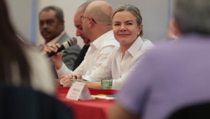 Gleisi Hoffmann durante Reunião seguida de Almoço no Sindicato dos Metalúrgicos do ABC