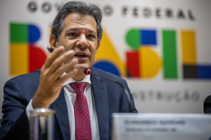 Fernando Haddad em Coletiva de imprensa do Relatório Bimestral de Avaliação de Receitas e Despesas