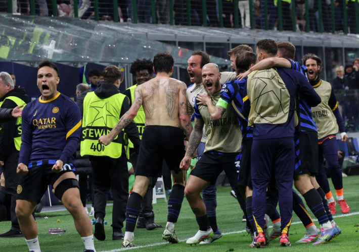 Inter de Milão e Barcelona repetem placar da ida, mas Davide Frattessi mata a disputa na prorrogação e leva os italianos à final