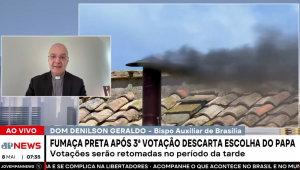 Dom Denilson Geraldo, bispo auxiliar de Brasília, fala com o Jornal da Manhã, da Jovem Pan News