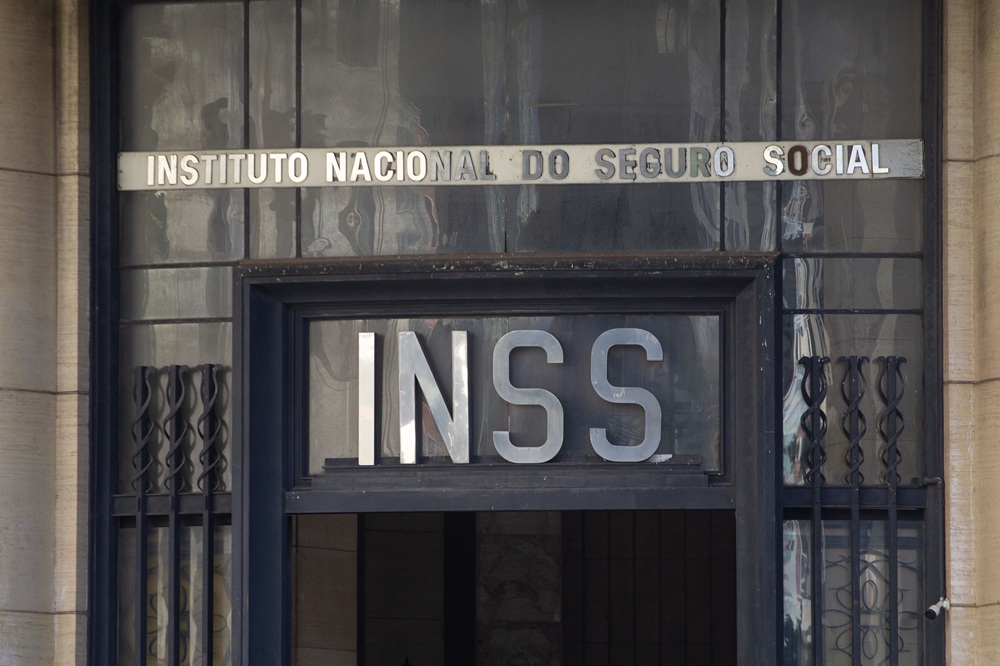 Vista da fachada do posto do Instituto Nacional do Seguro Social (INSS), localizado na região central da cidade de São Paulo