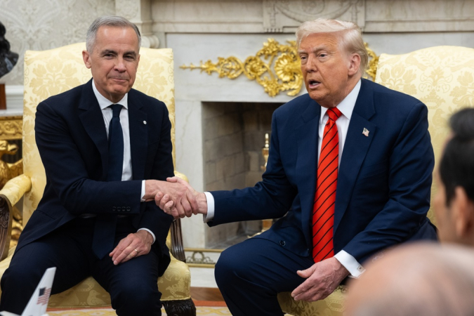Trump encontra Mark Carney na Casa Branca