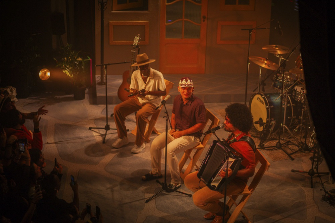A Casa Natura Musical foi palco do show de abertura da turnê Dominguinho, projeto que une Jotapê, João Gomes e Mestrinho
