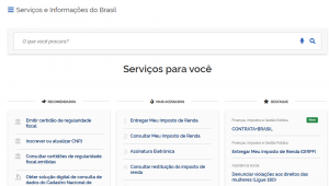 Interface do Gov.br