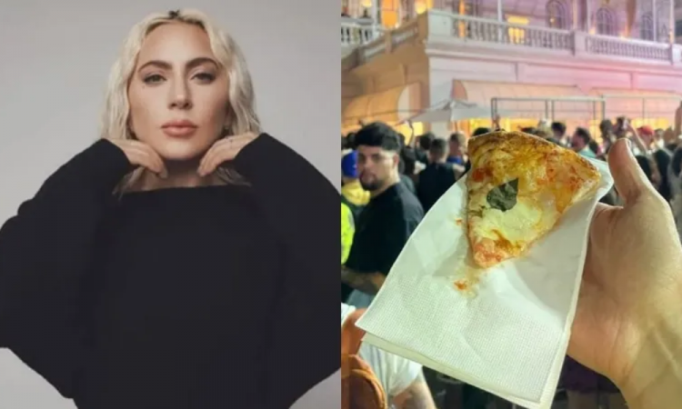 Lady Gaga distribui pizzas para fãs na porta do Copacabana Palace