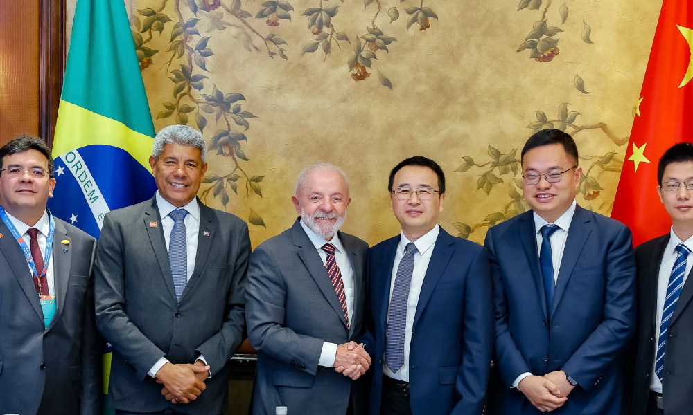 Presidente da República, Luiz Inácio Lula da Silva, durante audiência concedida ao Presidente do Conselho da Windey Technology, Chen Qi.